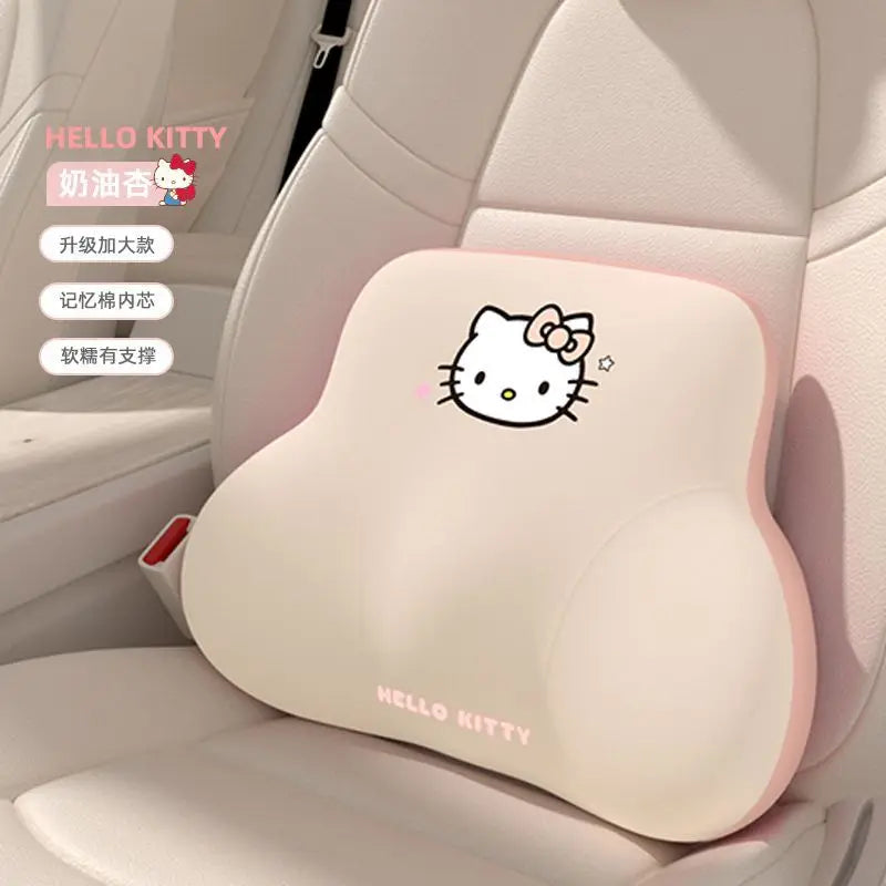 Sanrio Hello Kitty Kuromi & My Melody Car Headrest & Lumbar Pillow