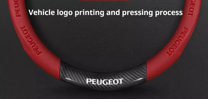 Peugeot Leather Steering Wheel Cover - D Type Black A