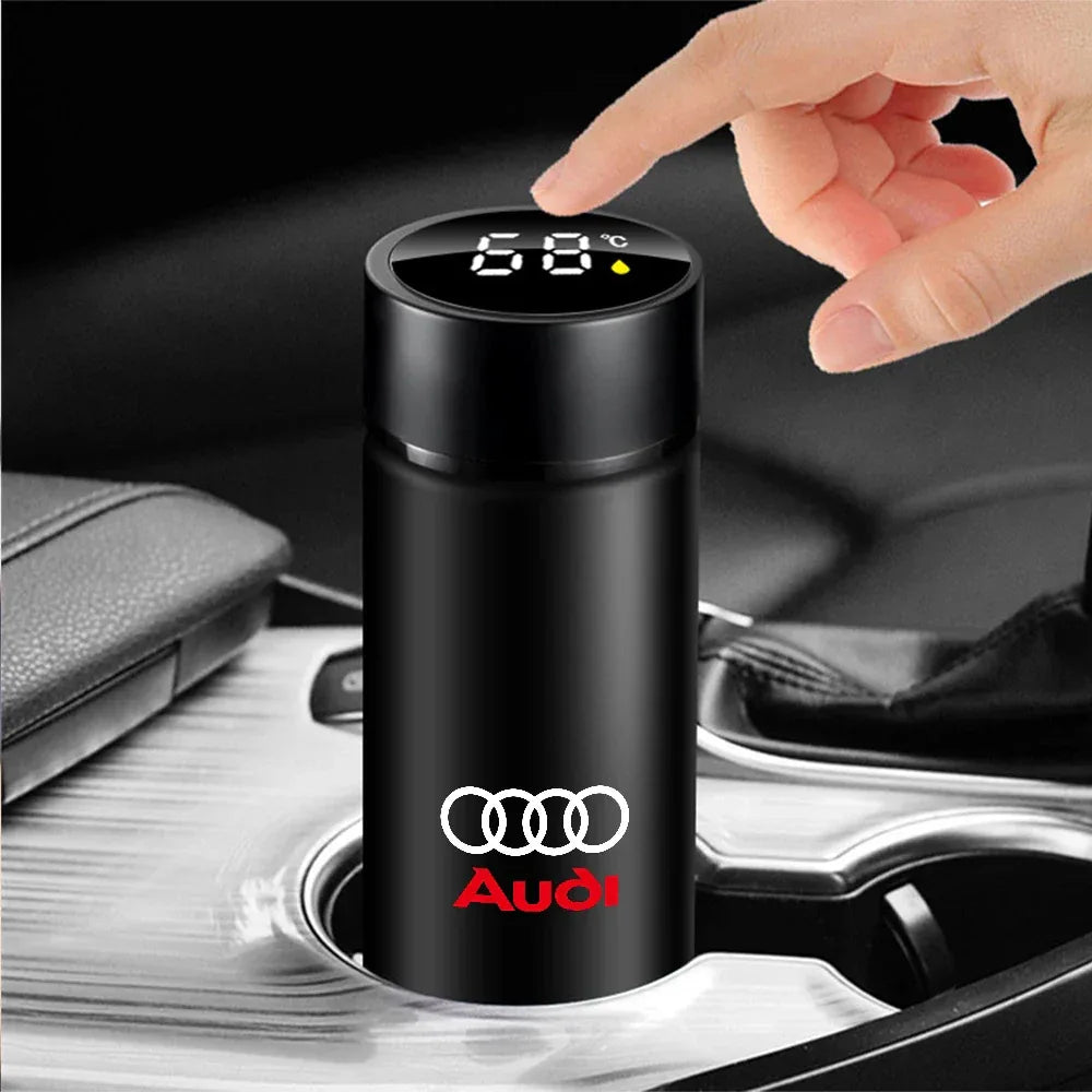 Audi LED Temperature Display Thermos Mug Water Bottle A1-A8 TT Q Series