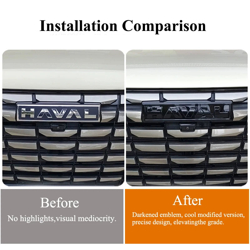 Haval H6 PHEV Front Grille and Rear Emblem Set