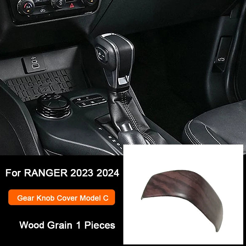 Ford Ranger Wildtrak Wood Grain Trim - Gear Knob C
