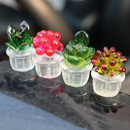Mini Cactus Car Dashboard Ornament