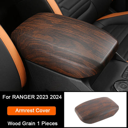 Ford Ranger Wildtrak Wood Grain Trim - Armrest Cover