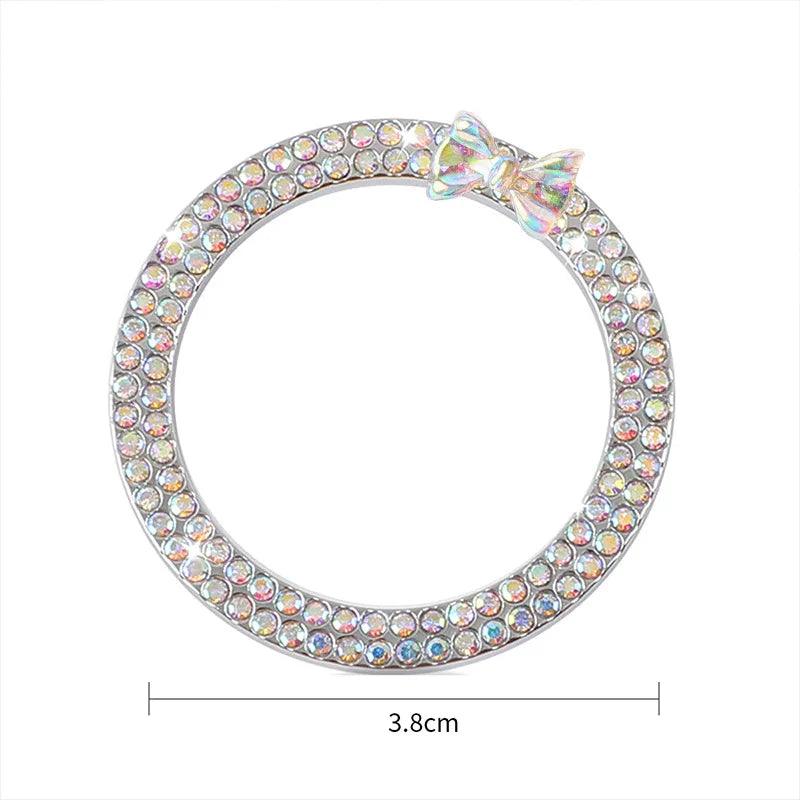 Diamond Rhinestone Car Start Button Ring Cover SUV Interior Decor