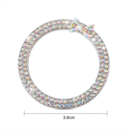 Diamond Rhinestone Car Start Button Ring Cover SUV Interior Decor