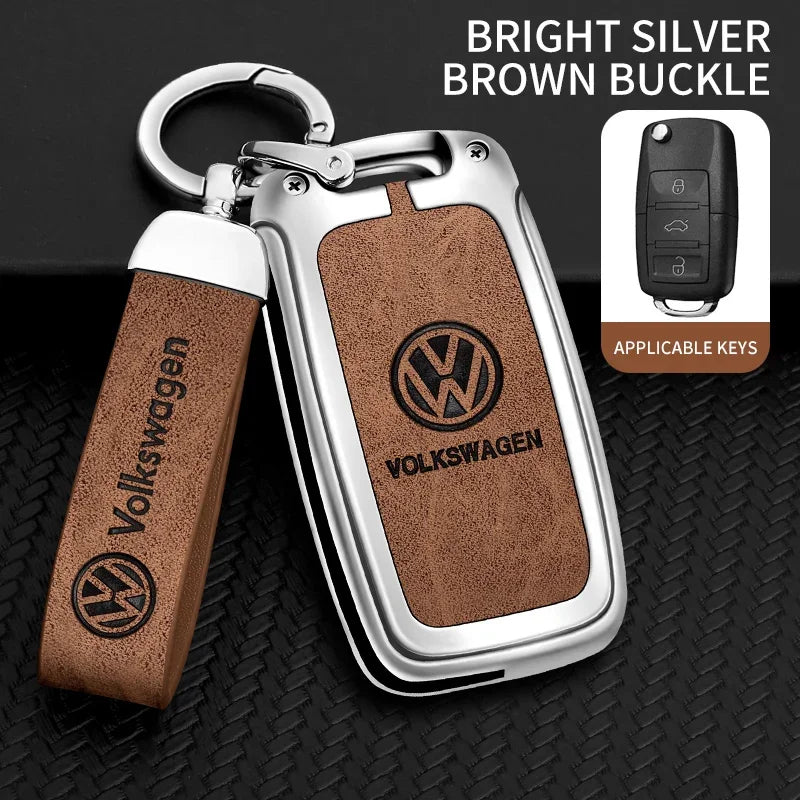 VW Polo Tiguan Golf Jetta Beetle Zinc Alloy TPU Key Case Cover
