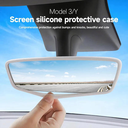 Tesla Model 3 Y Silicone Rearview Mirror Cover Protector Anti-Glare