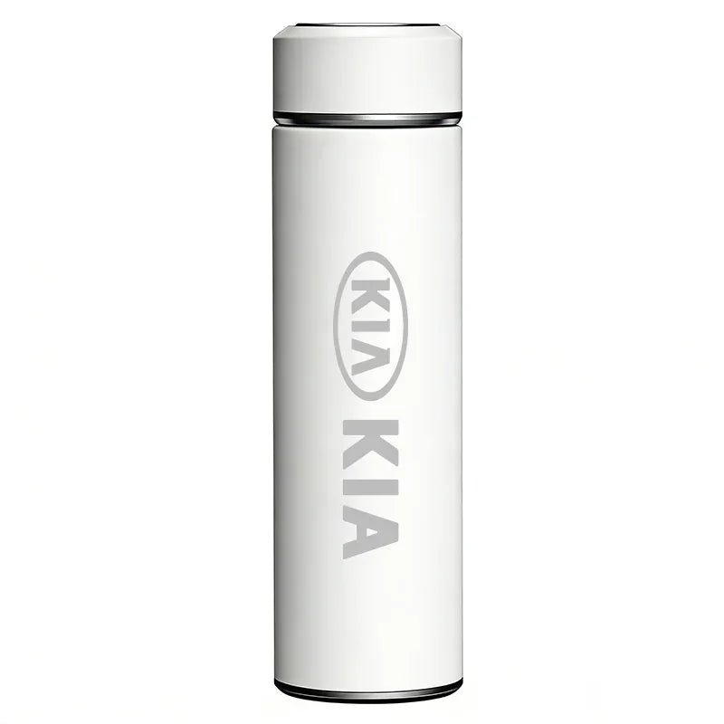Kia Insulated Cup & Automatic Folding Umbrella - B-White