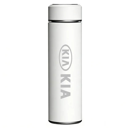 Kia Insulated Cup & Automatic Folding Umbrella - B-White