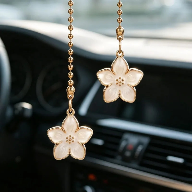 Sakura Flower Car Mirror Pendant