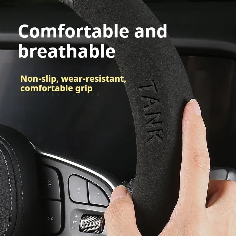 GWM Tank Suede Steering Wheel Cover