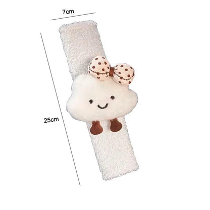 Plush Bow Cloud Seatbelt Pad - Wool Car Shoulder Cushion Protector