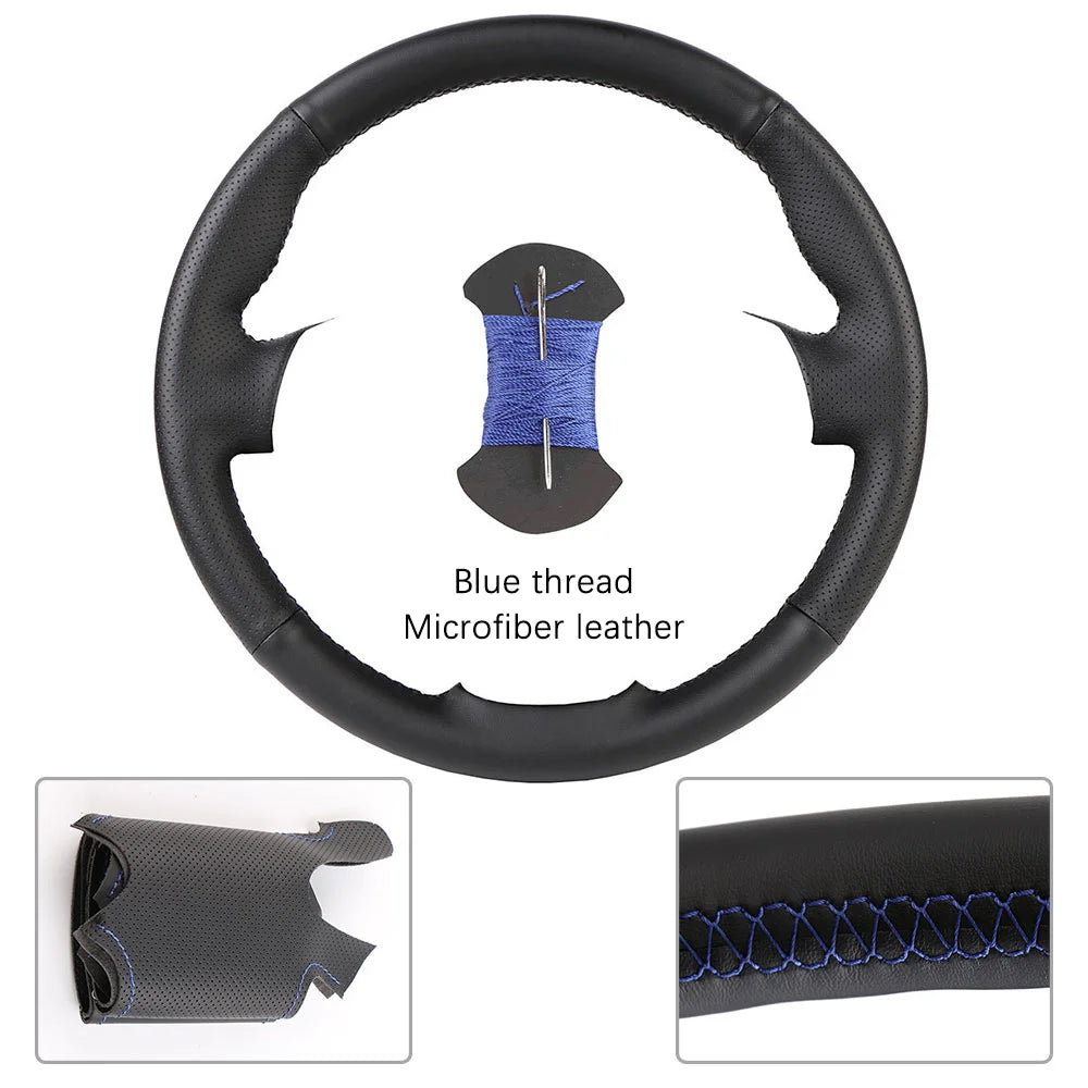 Renault and Dacia Stitch-On Steering Wheel Cover - Blue Thread (Type A)
