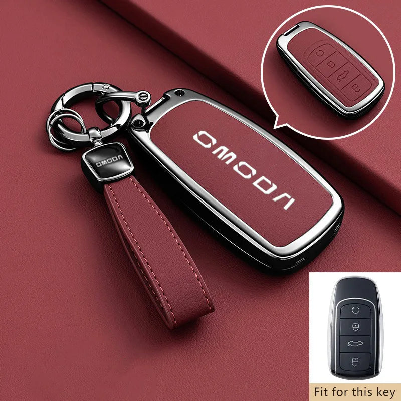 Zinc Alloy Key Fob Case for Chery Omoda C5 9 Phev 2025 2026