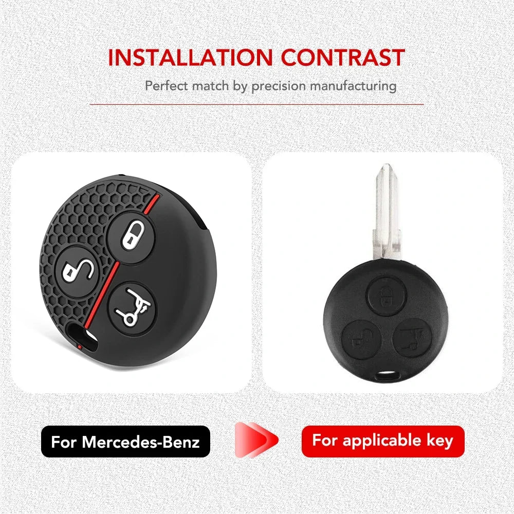Smart Fortwo & Forfour Silicone Key Case — 450 and Roadster