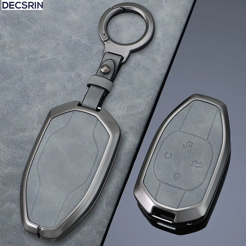 Zinc Alloy Leather Key Case Cover for GAC Trumpchi GS7 GS8 Remote