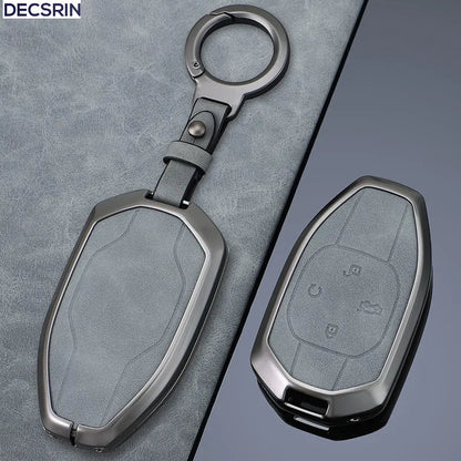 Zinc Alloy Leather Key Case Cover for GAC Trumpchi GS7 GS8 Remote