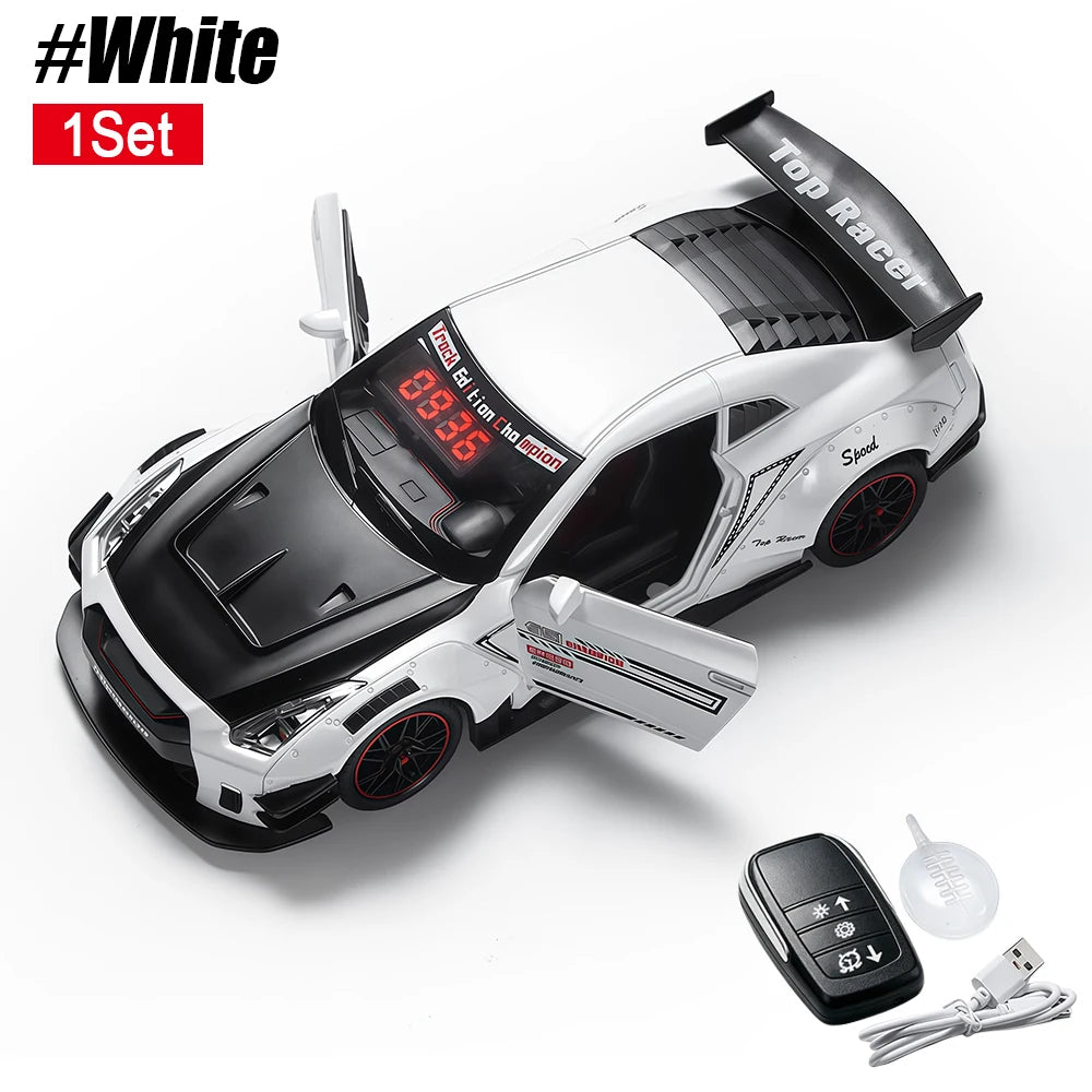 Rechargeable LED Hypercar Model Alarm Clock with Remote Control