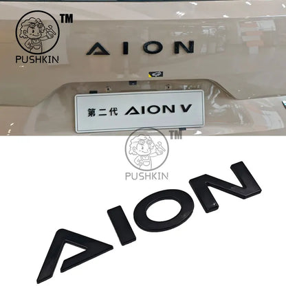 GAC AION V 2025 2026 3D ABS Black Emblem Badge Sticker Decal