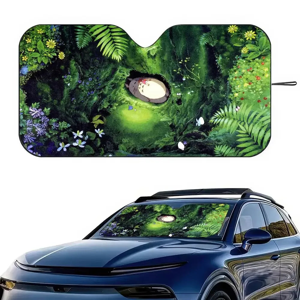 Studio Ghibli Totoro Car Windshield Sunshade - UV Protection Visor - I