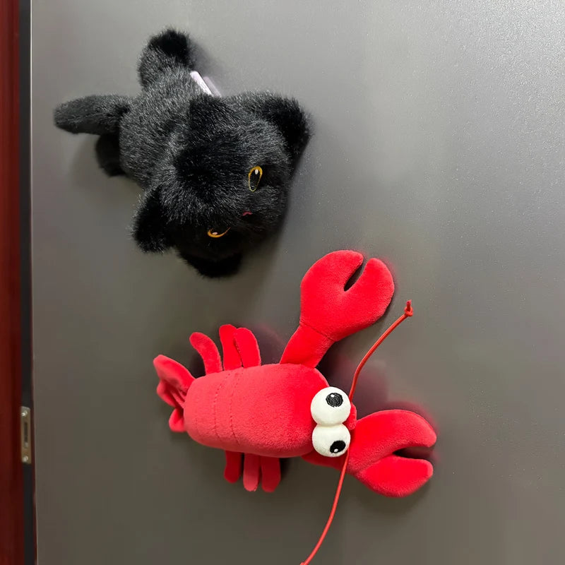 Magnetic Car Animal Plush Toys