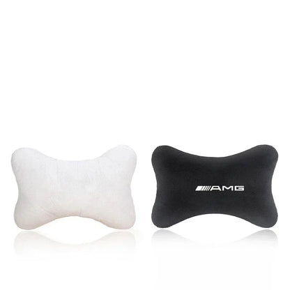 Mercedes AMG Neck & Lumber support Pillow and Shoulder Pad - Seat Belt Cover-2pc