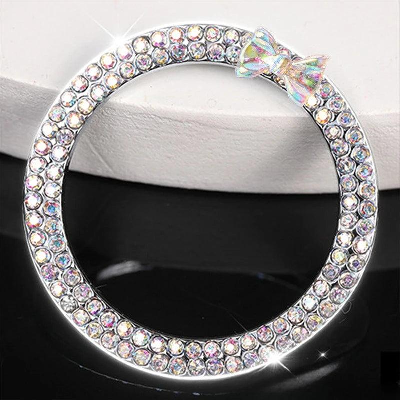 Diamond Rhinestone Car Start Button Ring Cover SUV Interior Decor