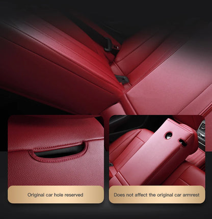 Custom-Fit Leather Car Seat Covers for Audi A3, A4, A6, Q3, Q5, Q7, A7 & TT – Full 5-Seat Set