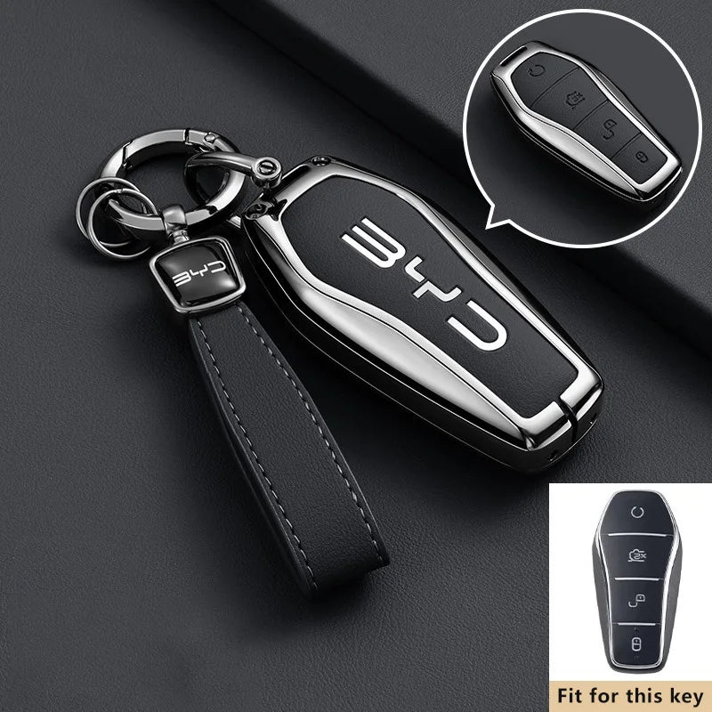 Zinc Alloy Key Case for BYD Tang L EV DM DMi Remote Fob Protection
