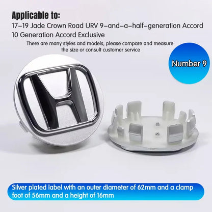 4Pcs Honda Wheel Center Hub Caps 69mm 62mm 58mm