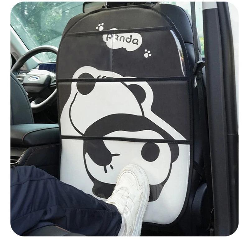 Waterproof Leather Car Seat Back Protector Anti-Kick Pad Kids Mat