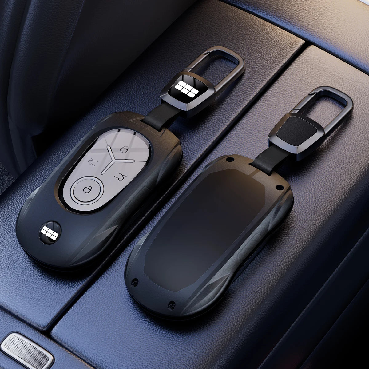 Geely EX2 Proton e.MAS 5 alloy key case - grey finish