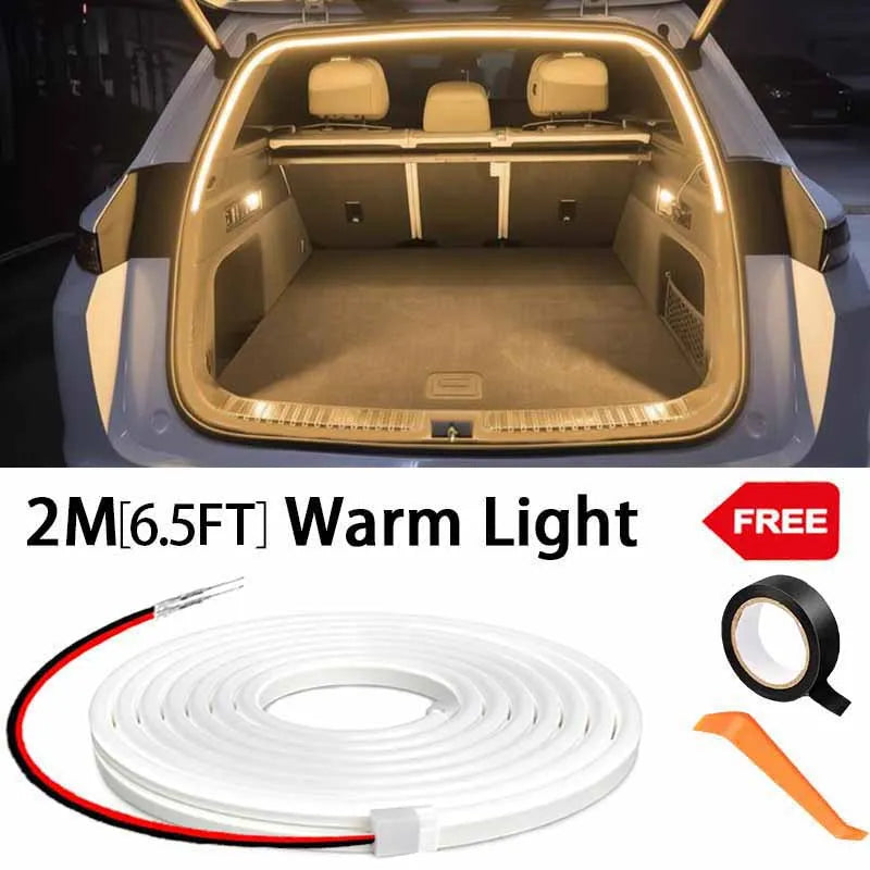 LED Trunk Ambient Light Strip with Auto-Sensing, Wire-Free Install