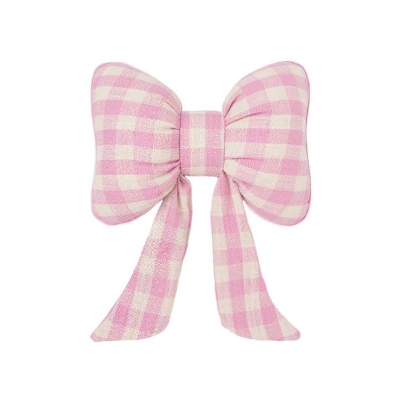 Pink Bowknot Car Headrest Neck Pillow - Cushion Support for Women