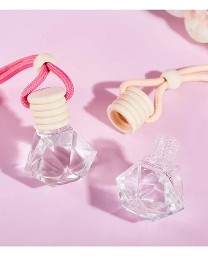 Pink Hanging Car Air Freshener Perfume Pendant - Oilimpia