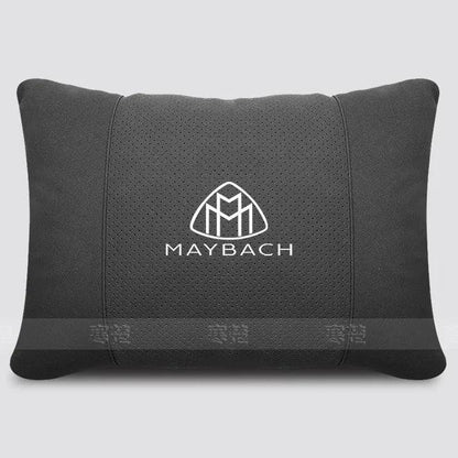 Maybach Suede Car Headrest Pillow & Lumbar Support