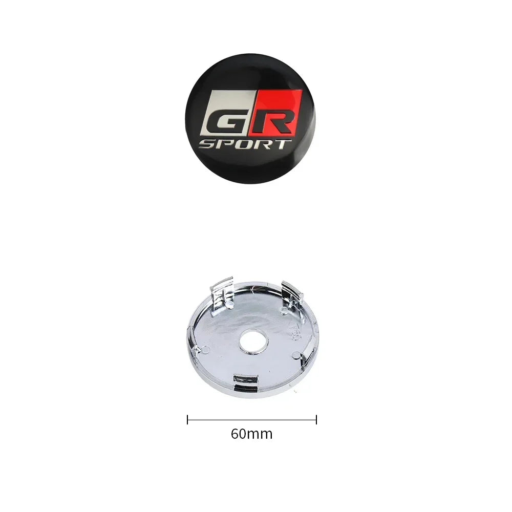 4Pcs 60MM Toyota Wheel Center Hub Caps