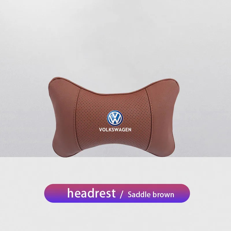 Volkswagen Leather Headrest Pillow