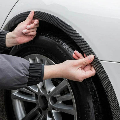 Carbon Fiber Style Car Wheel Fender Arches – Universal Decorative Lip Protectors - 3.5CM-Carbon fiber