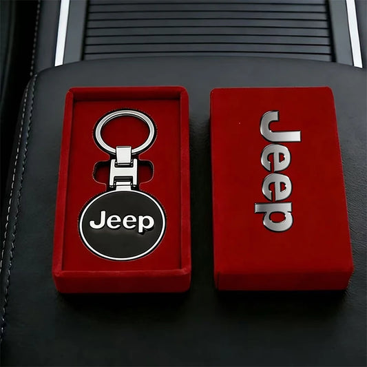 3D Metal Jeep Badge Keychain - Wrangler Renegade Gladiator Keyring