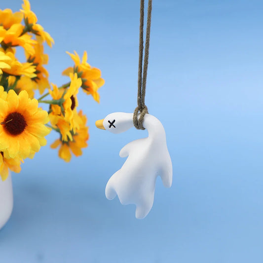 Funny Goose Car Rearview Mirror Pendant
