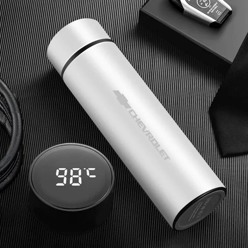 Chevrolet Stainless Steel Smart Thermos 500ML - B-White