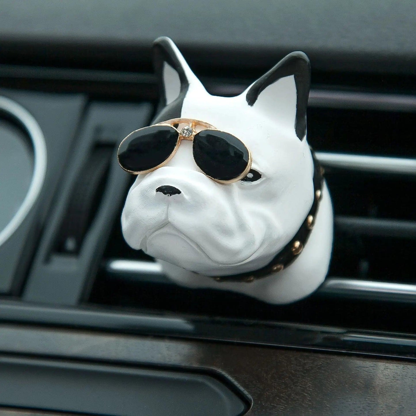 French Bulldog Car Air Freshener - Vent Clip Essential Oil Diffuser