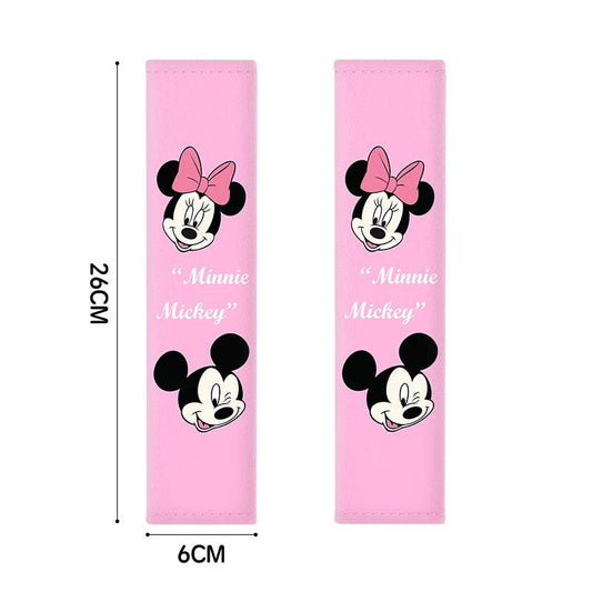 Disney Mickey Minnie Mouse Seatbelt Shoulder Pad Cover Cushion