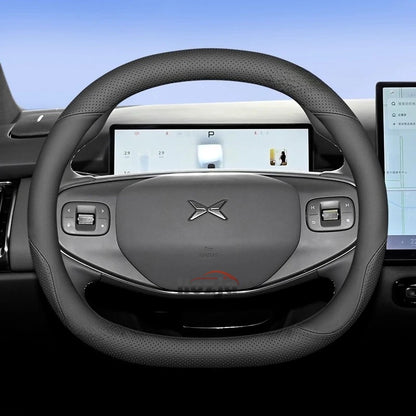 XPeng Two-Tone Double-D Steering Wheel Cover - Black
