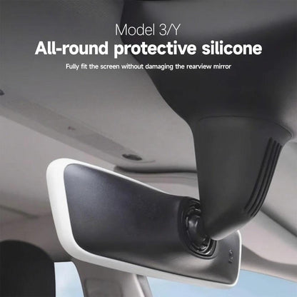 Tesla Model 3 Y Silicone Rearview Mirror Cover Protector Anti-Glare