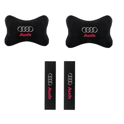 Audi Neck Pillow and Seat Belt Pad