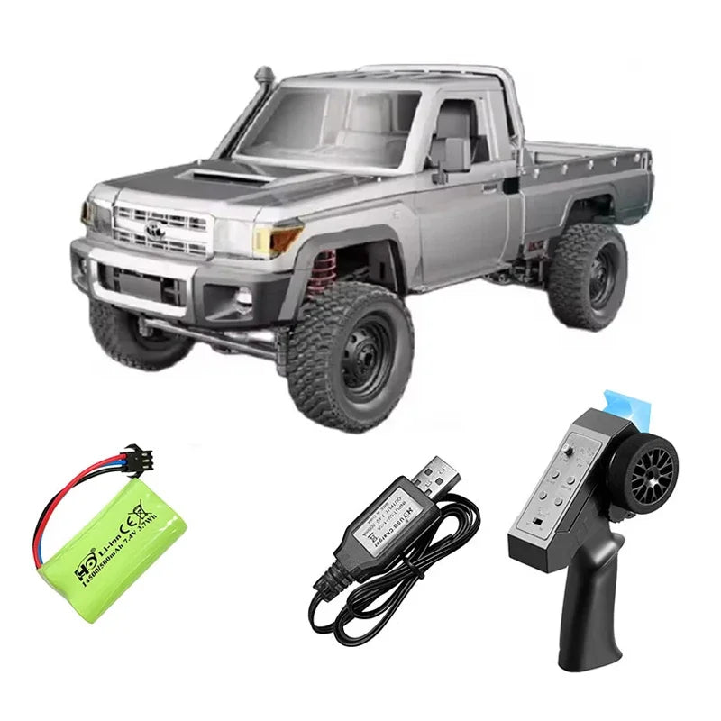 MN82 Series RC Pickup Truck – 4WD Off-Road Climbing Car - MN82 Red-1B