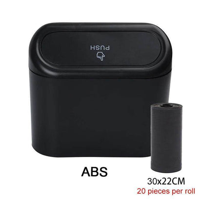 Leak-Proof Car Trash Can with Lid – Includes 60 Garbage Bags - 1pcs garbage bag