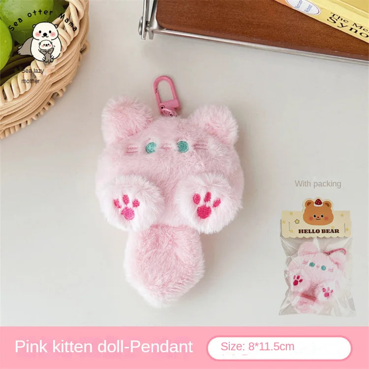 Plush Cat Doll Pendant Keychain